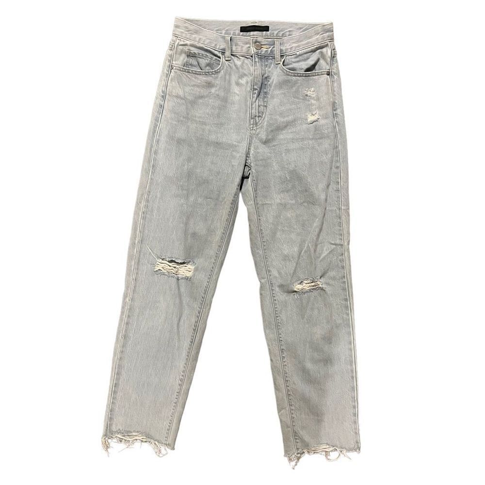 Uniqlo Blue Distressed High Rise Jeans Size 23